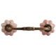 Baby Pink Ceramic Bridge Wardrobe Handle